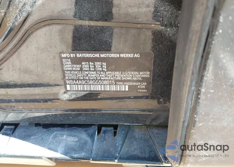 2016 BMW 428I Gran Coupe z USA, uszkodzony, nr VIN WBA4A9C58GG508015